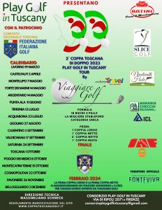 LOCANDINA COPPA TOSCANA DOPPIO 2023 BY VIAGGIARE GOLF